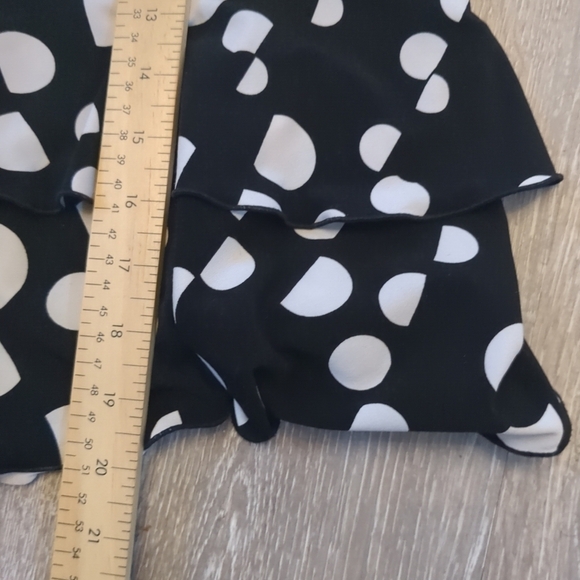 Joseph Ribkoff Skirt Women's Size 8 Swing Polk A Dot Ruffle Retro Betty Boop - Picture 9 of 9